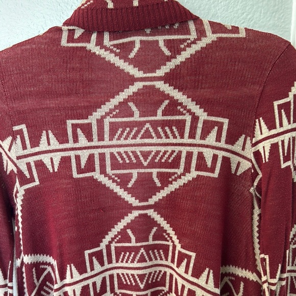 Say What? Burgundy Patterned Sweater - Picture 4 of 5
